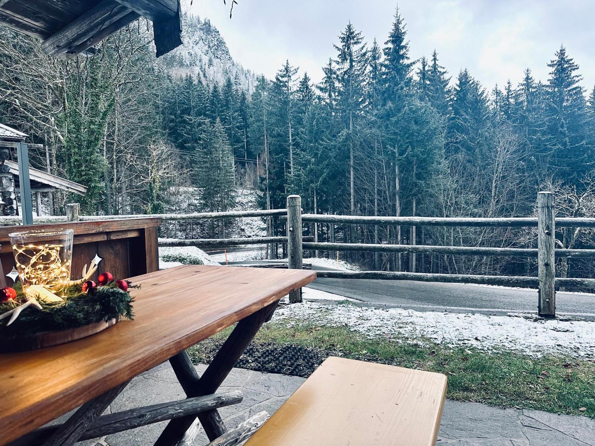 Almbruennerl Die Almhuette Auf Der Raffner Alm Ruhpolding Kültér fotó